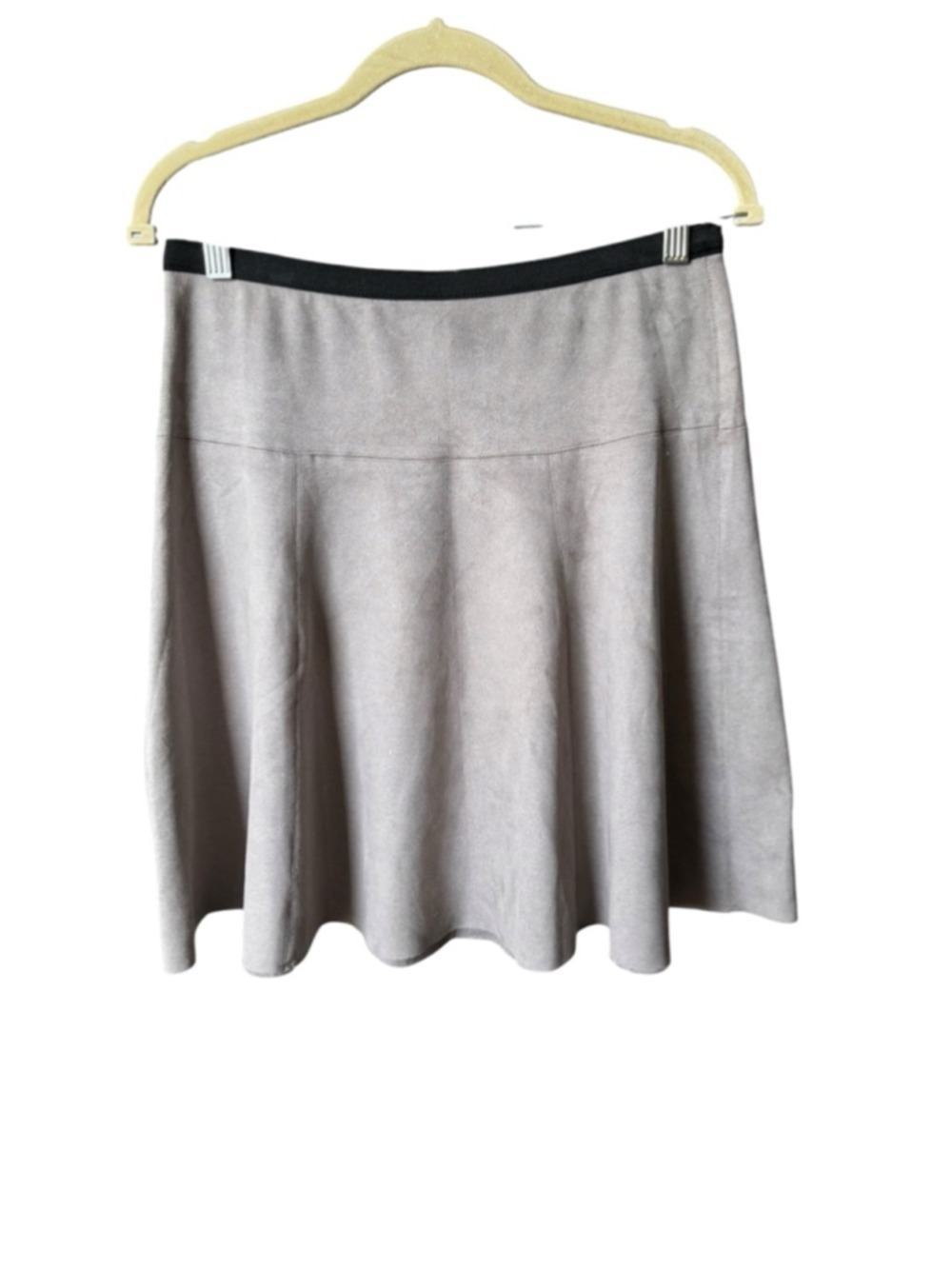 Women's PREMISE STUDIO Beige A-Line Skirt with Black Waistband Size 4